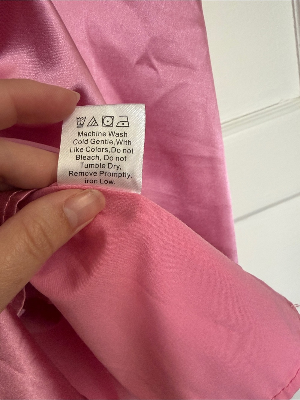 Princess Polly Shaya Strapless Pink Satin A-Line Mini Dress With Bow Back Sz 4 - Picture 12 of 13